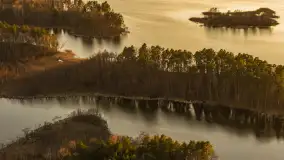 Zachód słońca nad jeziorem Nidzkie, Ruciane-Nida i Pod Dębem, kwiecień 2026 r. - zdjęcie 15