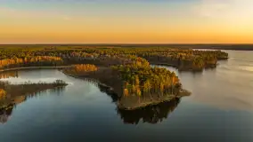 Zachód słońca nad jeziorem Nidzkie, Ruciane-Nida i Pod Dębem, kwiecień 2026 r. - zdjęcie 23