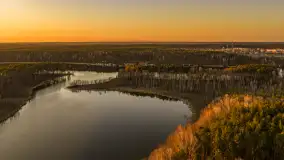 Zachód słońca nad jeziorem Nidzkie, Ruciane-Nida i Pod Dębem, kwiecień 2026 r. - zdjęcie 25