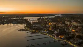 Końcówka dnia w Mikołajkach z drona, kwiecień 2026 r. - zdjęcie 32
