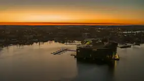 Końcówka dnia w Mikołajkach z drona, kwiecień 2026 r. - zdjęcie 28