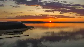 Zachód słońca nad jeziorem Kisajno, Pierkunowo, kwiecień 2026 r. - zdjęcie 26