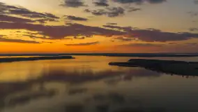 Zachód słońca nad jeziorem Kisajno, Pierkunowo, kwiecień 2026 r. - zdjęcie 23