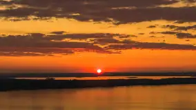 Zachód słońca nad jeziorem Kisajno, Pierkunowo, kwiecień 2026 r. - zdjęcie 7