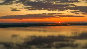 Zachód słońca nad jeziorem Kisajno, Pierkunowo, kwiecień 2026 r. - zdjęcie 36