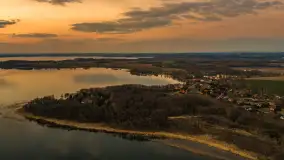 Zachód słońca nad jeziorem Kisajno, Pierkunowo, kwiecień 2026 r. - zdjęcie 27