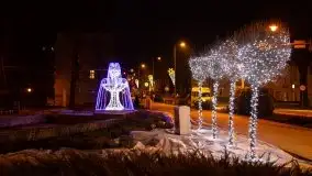 Nocne, styczniowe Giżycko, zobacz iluminację świąteczną - zdjęcie 35