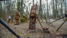 Wilczy Szaniec w Gierłoży zimą jeszcze lepiej widoczny - zdjęcie 64