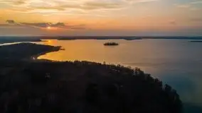 Marcowy zachód słońca nad jeziorem Dobskim - zdjęcie 9