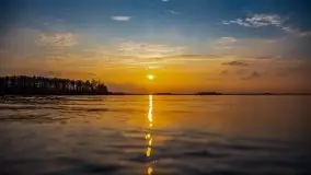 Marcowy zachód słońca nad jeziorem Dobskim - zdjęcie 12