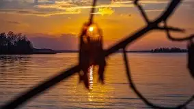 Marcowy zachód słońca nad jeziorem Dobskim - zdjęcie 20