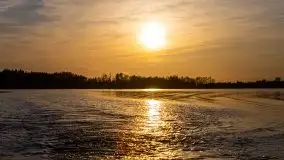 Jezioro Stręgiel skąpane w złocie zachodu słońca - zdjęcie 11