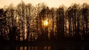 Jezioro Stręgiel skąpane w złocie zachodu słońca - zdjęcie 25