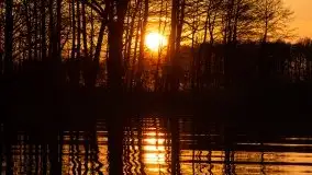 Jezioro Stręgiel skąpane w złocie zachodu słońca - zdjęcie 38