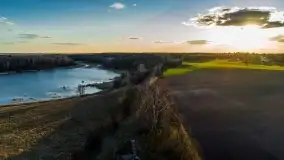 Zachód przy zwalony moście i jeziorze Patelnia, Kruklanki 03.2020 - zdjęcie 52