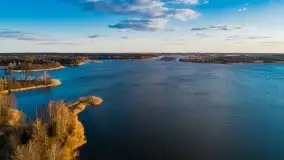 Zachód przy zwalony moście i jeziorze Patelnia, Kruklanki 03.2020 - zdjęcie 48