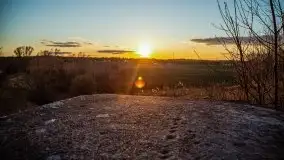 Zachód przy zwalony moście i jeziorze Patelnia, Kruklanki 03.2020 - zdjęcie 10