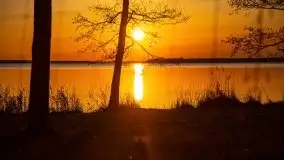 Marcowy zachód słońca nad jeziorem Dargin, Nowy Harsz - zdjęcie 27