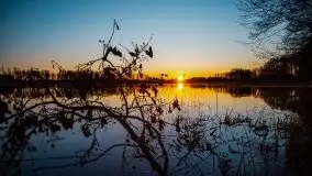 Wschód nad jeziorem Stręgielek, marzec 2020 - zdjęcie 28