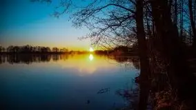 Wschód nad jeziorem Stręgielek, marzec 2020 - zdjęcie 35