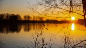 Wschód nad jeziorem Stręgielek, marzec 2020 - zdjęcie 33