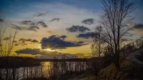 Zachód słońca nad jeziorem Jędzelewo, Stare Juchy - zdjęcie 1