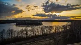 Zachód słońca nad jeziorem Jędzelewo, Stare Juchy - zdjęcie 3