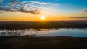 Wschód słońca, jezioro Buwełno - zdjęcie 2