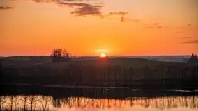 Wschód słońca, jezioro Buwełno - zdjęcie 10