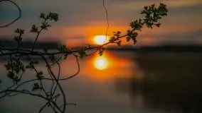 Zachód słońca nad jeziorem Tajty, 29 kwietnia 2020r. - zdjęcie 30