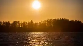 Zachód słońca nad jeziorem Ublik Wielki, maj 2020 r. - zdjęcie 12