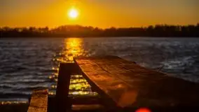 Zachód słońca nad jeziorem Ublik Wielki, maj 2020 r. - zdjęcie 19