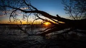 Zachód słońca nad jeziorem Ublik Wielki, maj 2020 r. - zdjęcie 35