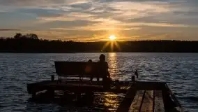 Zachód słońca nad jeziorem Ryńskim, Rybical - zdjęcie 15