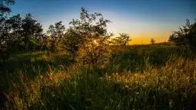 Zachód słońca widoczny z Grodzisko Święta Góra - zdjęcie 17