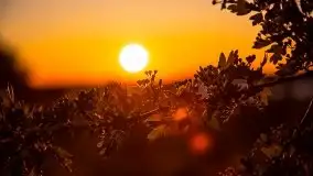 Zachód słońca widoczny z Grodzisko Święta Góra - zdjęcie 53