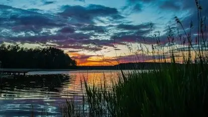 Kolejny raz magia zachodu słońca, okolice jez. Jagodne