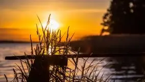 Majowy zachód słońca nad jeziorem Dargin - zdjęcie 22