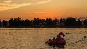 Zachód słońca, Tło dla Mew i Marina Rydzewo - zdjęcie 6