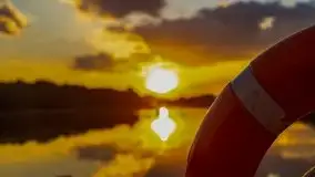 Zachód słońca nad jeziorem Łękuk - zdjęcie 18