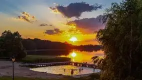 Zachód słońca nad jeziorem Łękuk - zdjęcie 45