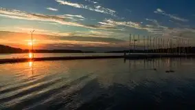 Zachód słońca nad jeziorem Kisajno - zdjęcie 1