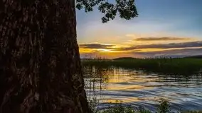 Zachód słońca, plaża Bogacko, jezioro Dejguny - zdjęcie 2