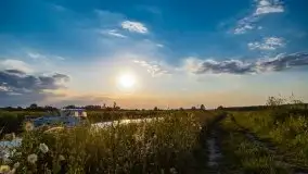 Zachód Słońca nad kanałem Jeglińskim - zdjęcie 1