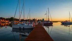 Wschód Słońca, Wilkasy, jezioro Niegocin, sierpień 2020 r. - zdjęcie 62