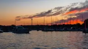 Zachód słońca, Ekomarina Giżycko, sierpień 2020 - zdjęcie 4