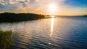 Zachód słońca nad jeziorem Dargin - zdjęcie 2