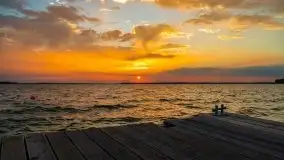 Wrześniowy zachód słońca w porcie Nowy Harsz, jez. Dargin - zdjęcie 12