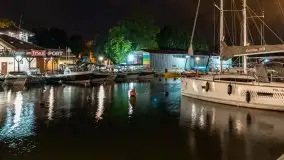 Noc w porcie PTTK Wilkasy nad jeziorem Niegocin - zdjęcie 13