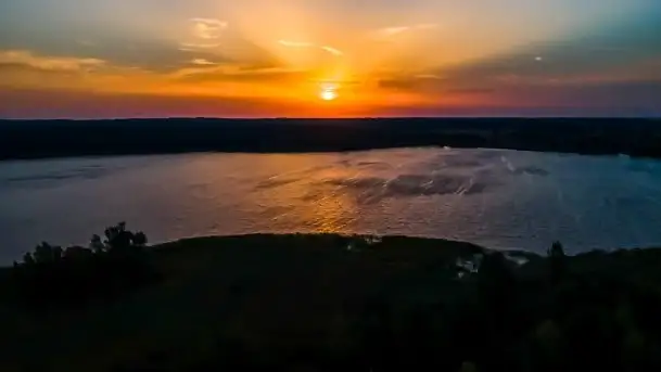 Październikowy wschód słońca nad jeziorem Kruklin - zdjęcie 4
